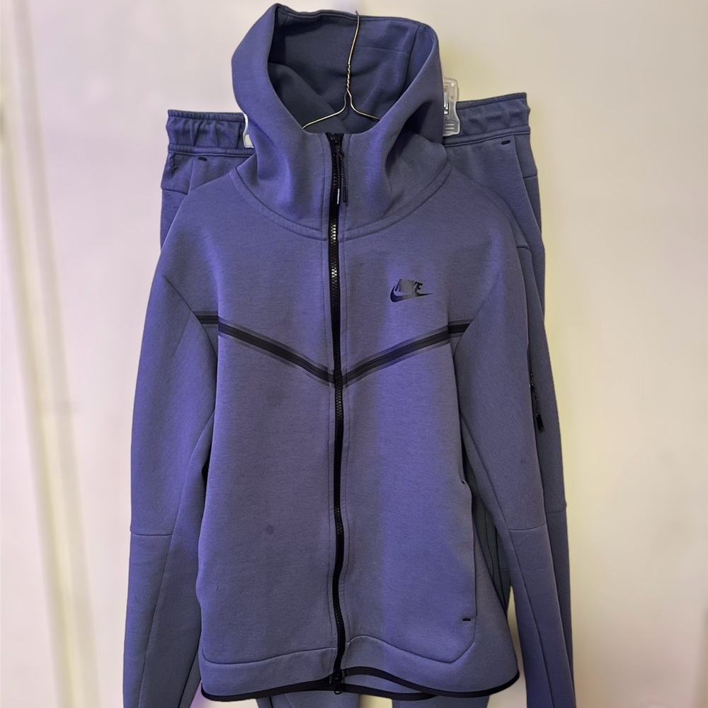 Nike Sportswear Tech Fleece Full Zip
Hoodie & Joggers Set Diffused Blue Black